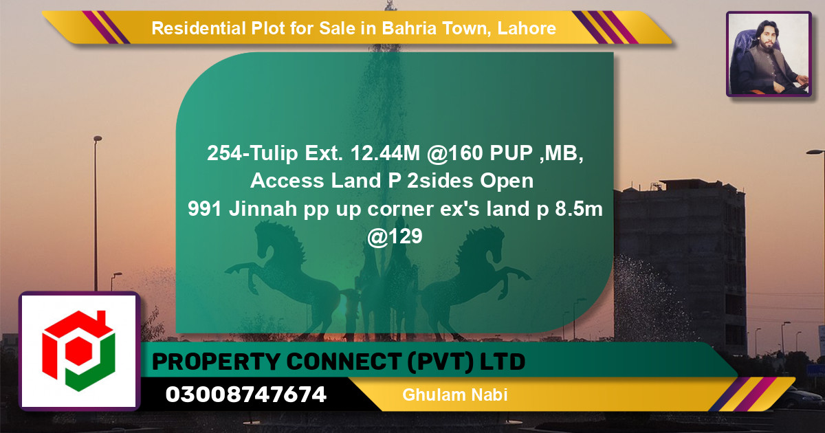 Residential Plot for Sale in Bahria Town, Lahore - (BP-144116)