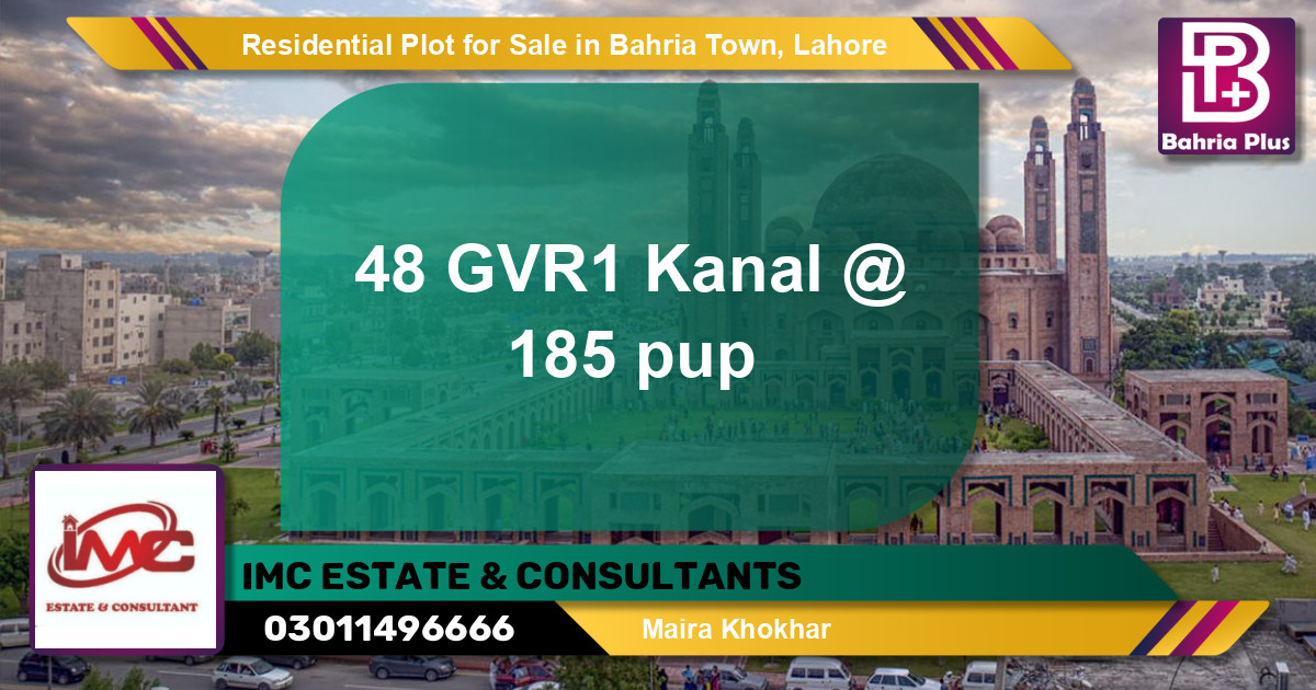 Residential Plot for Sale in Golf Phase 1 -  Bahria Town, Lahore - (BP-144144)