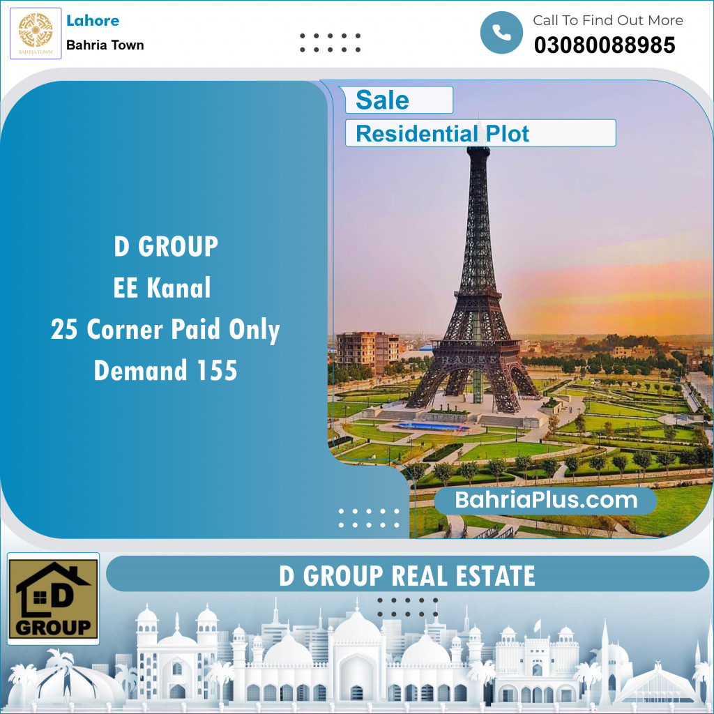 Residential Plot for Sale in Bahria Town, Lahore - (BP-144176)