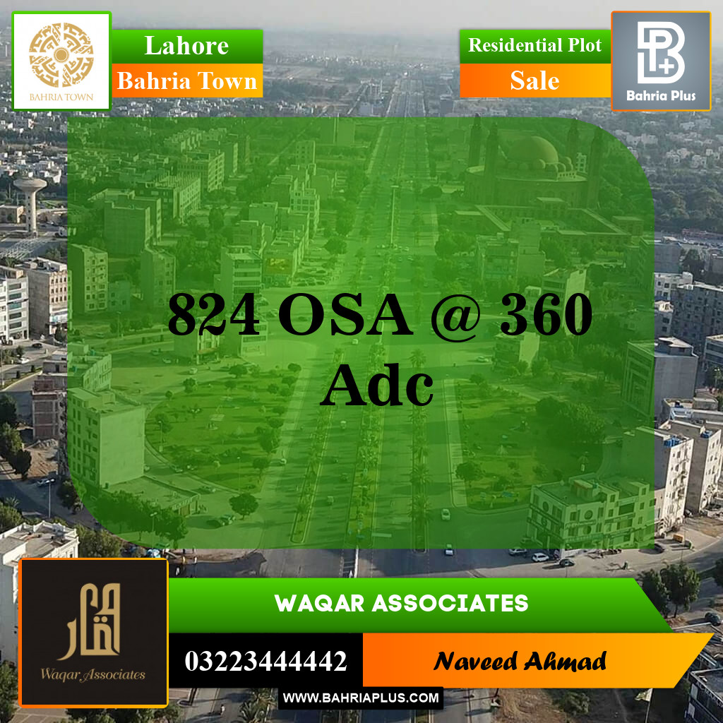 Residential Plot for Sale in Bahria Town, Lahore - (BP-144192)