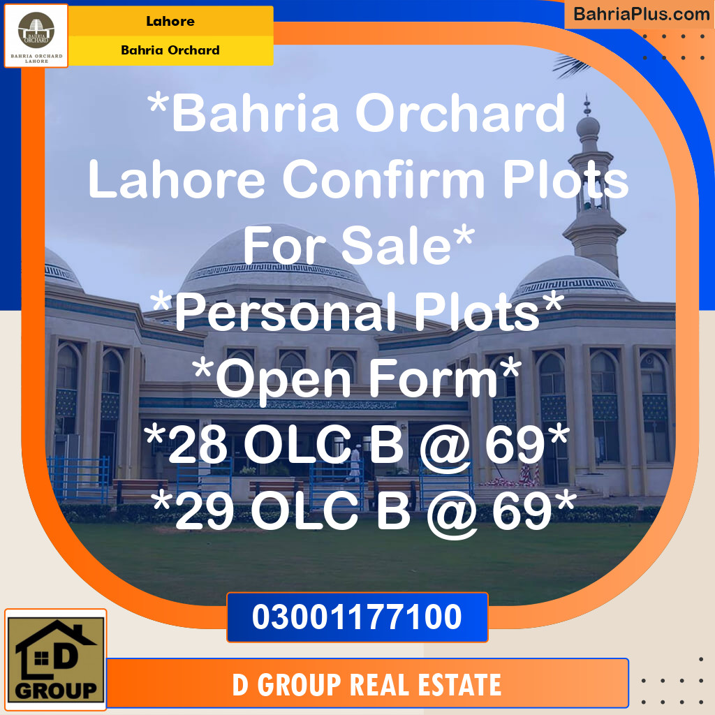 Residential Plot for Sale in Bahria Orchard, Lahore - (BP-144221)