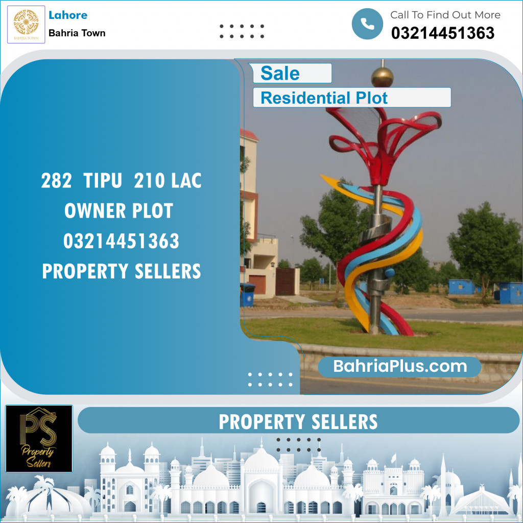 Residential Plot for Sale in Bahria Town, Lahore - (BP-144228)