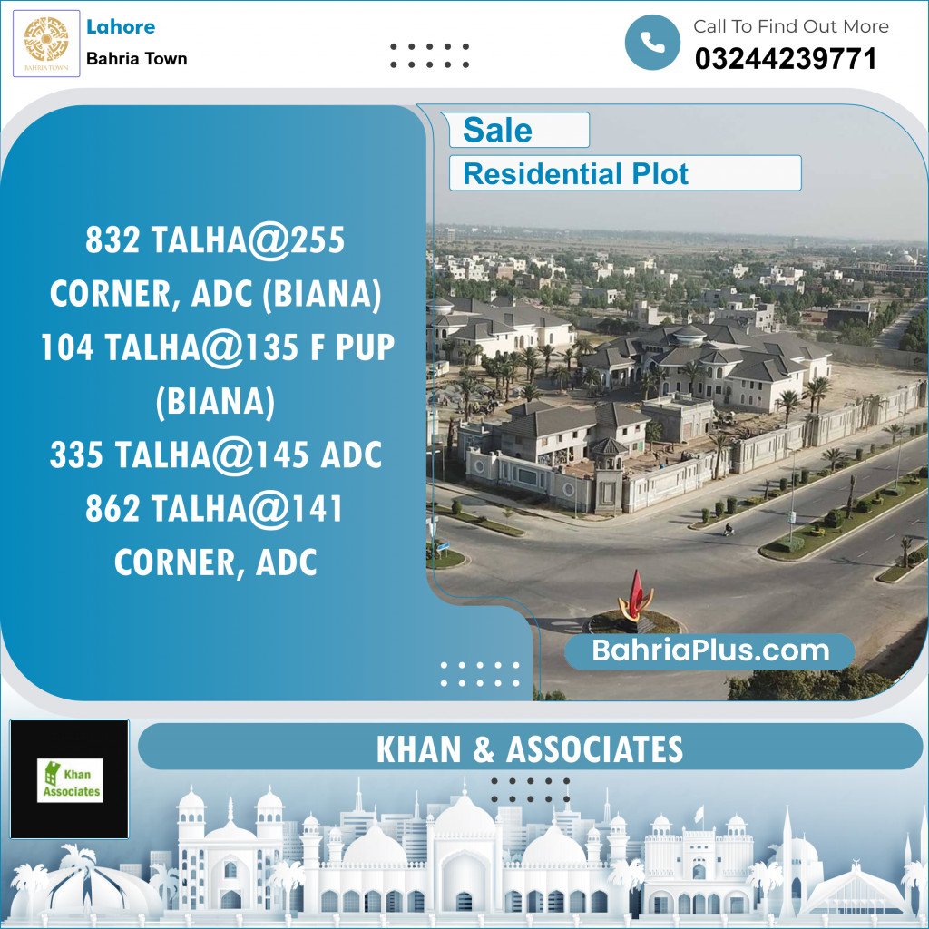 Residential Plot for Sale in Bahria Town, Lahore - (BP-144233)