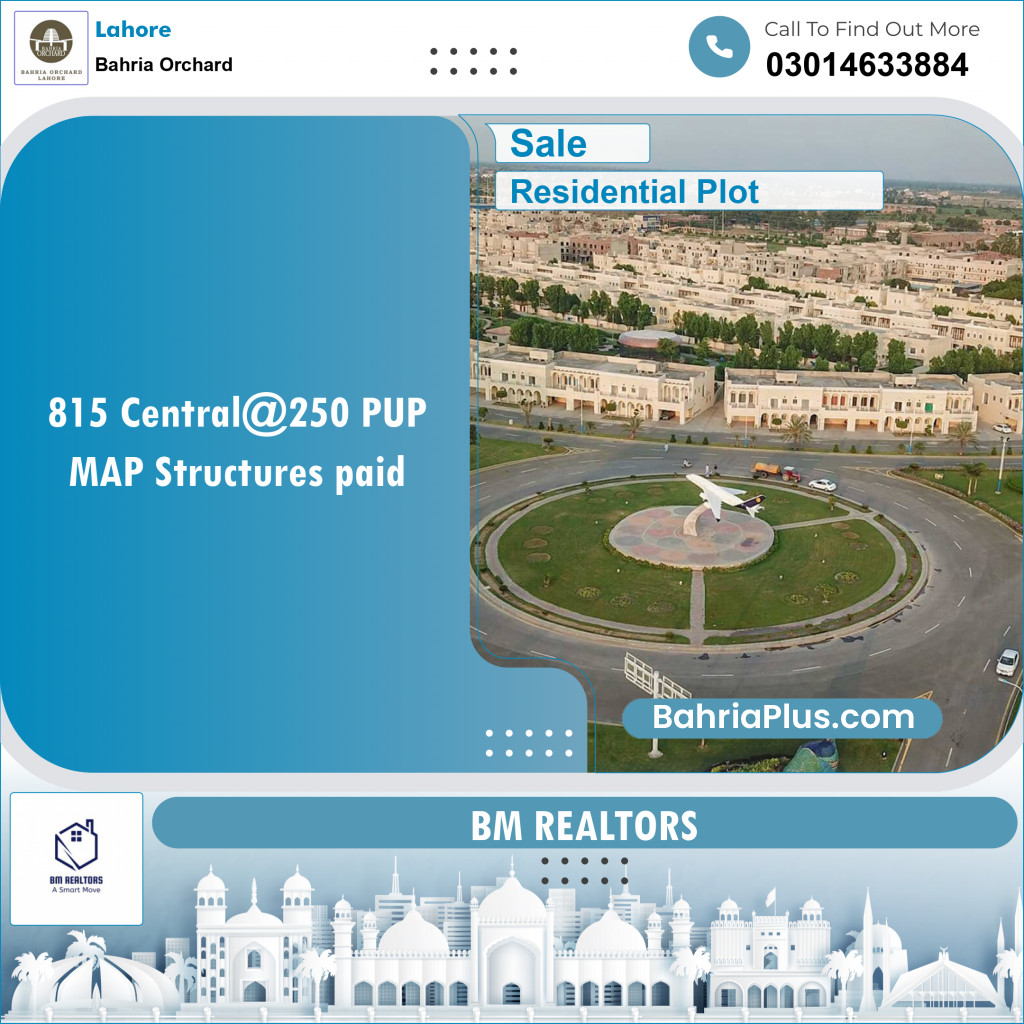 Residential Plot for Sale in Bahria Orchard, Lahore - (BP-144300)