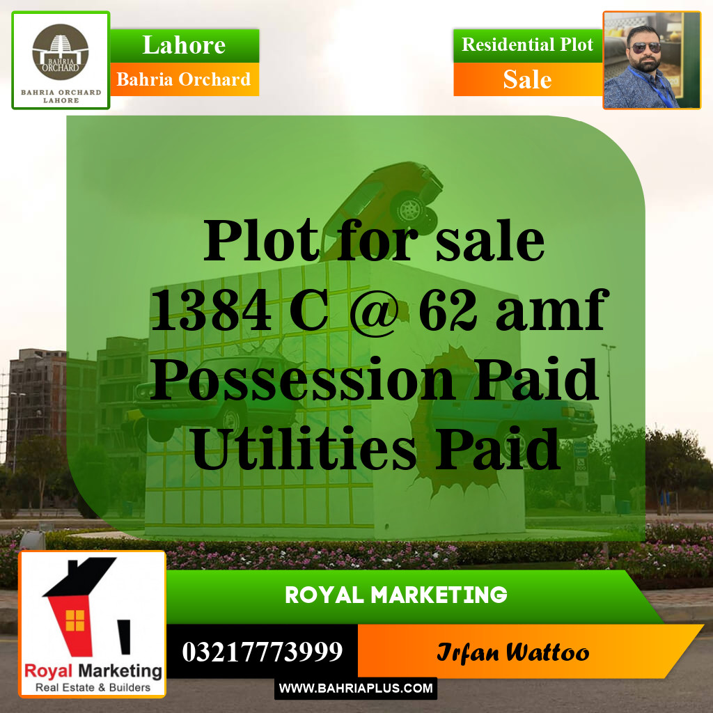 Residential Plot for Sale in Bahria Orchard, Lahore - (BP-144320)