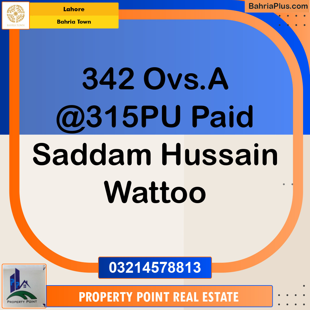 Residential Plot for Sale in Bahria Town, Lahore - (BP-144403)