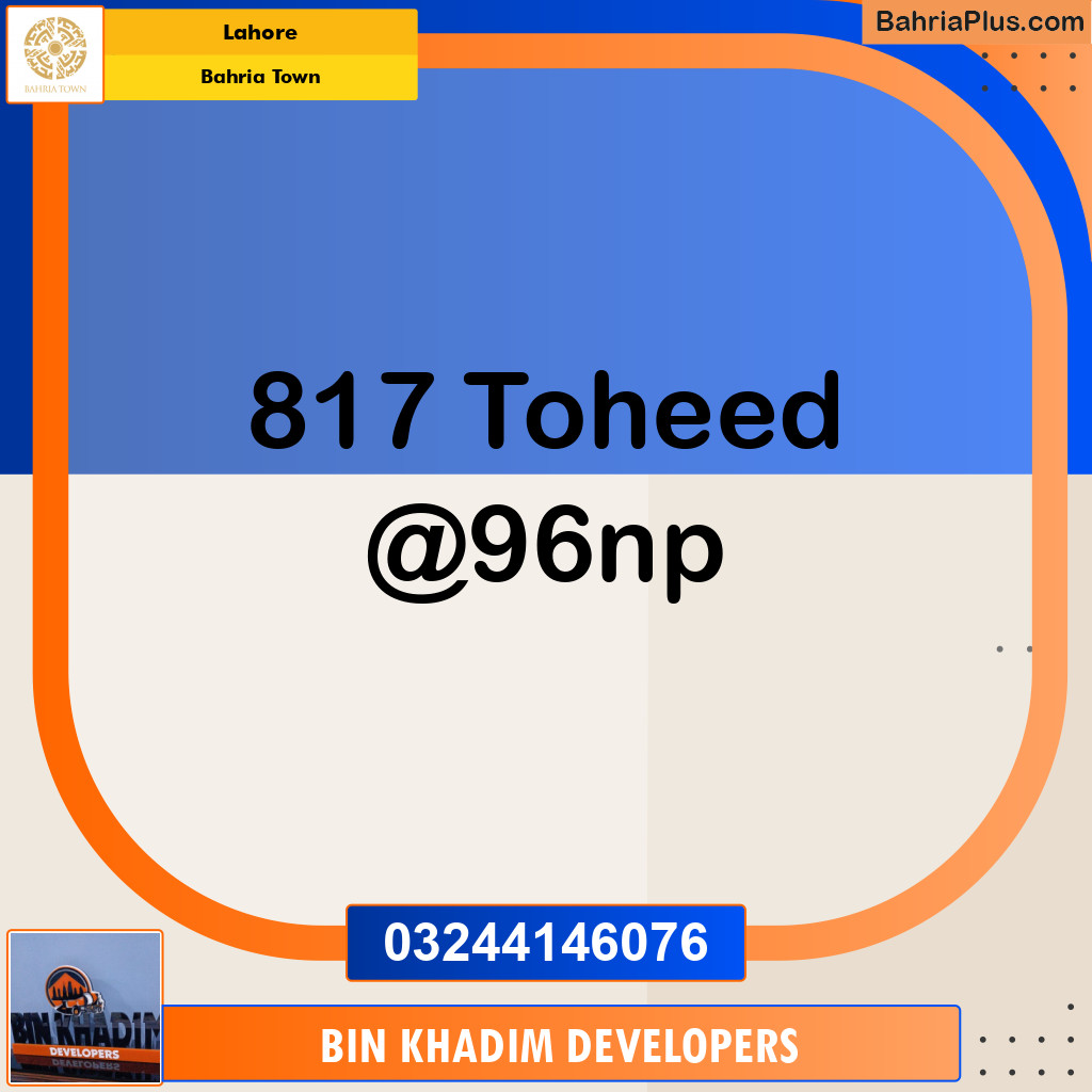 Residential Plot for Sale in Bahria Town, Lahore - (BP-144524)