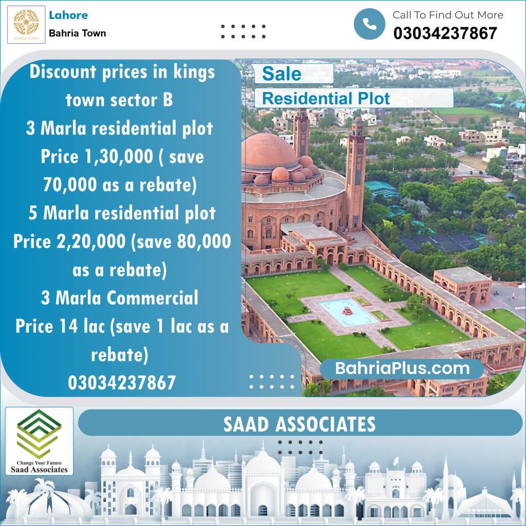 Residential Plot for Sale in Bahria Town, Lahore - (BP-144574)