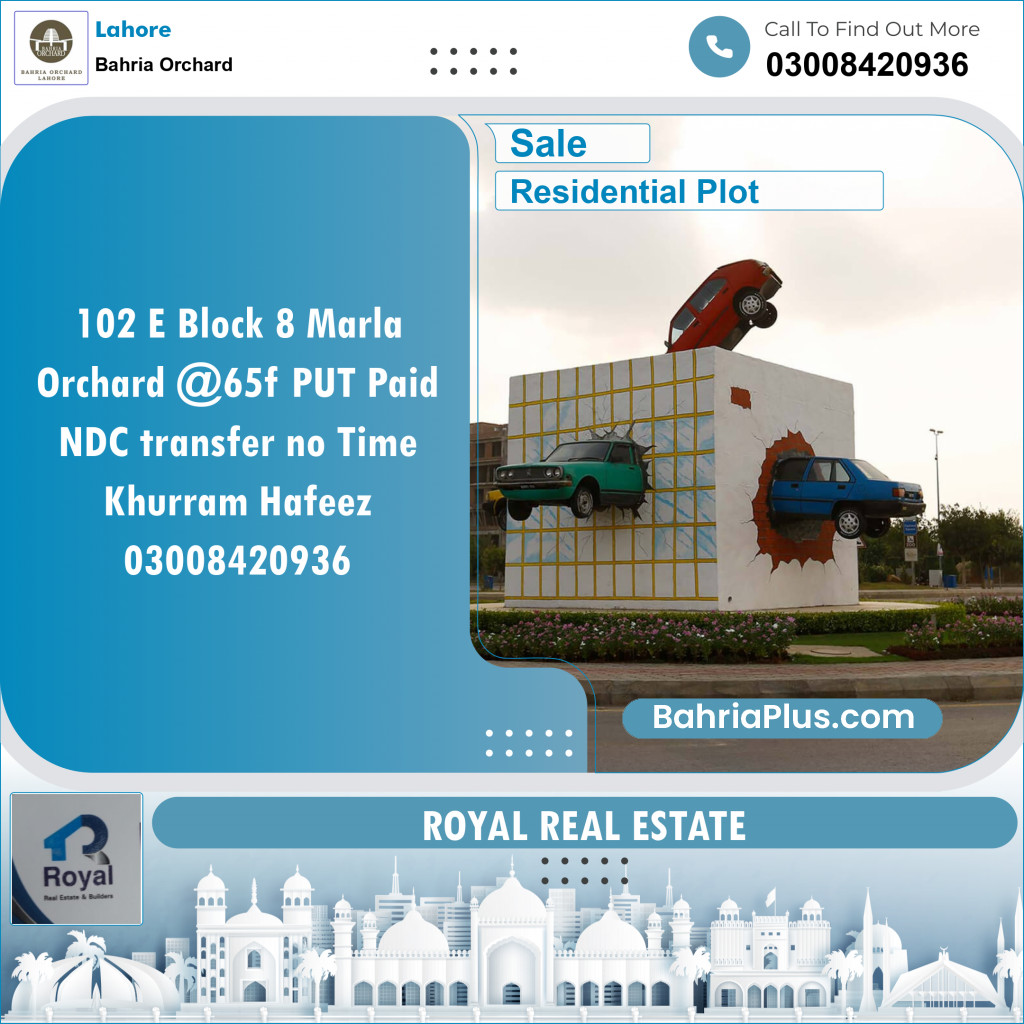 Residential Plot for Sale in Bahria Orchard, Lahore - (BP-144820)