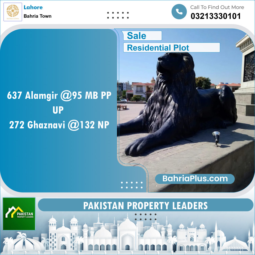 Residential Plot for Sale in Bahria Town, Lahore - (BP-144825)