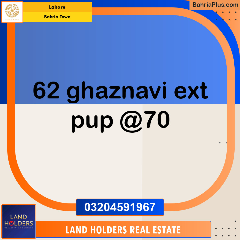 Residential Plot for Sale in Bahria Town, Lahore - (BP-144924)