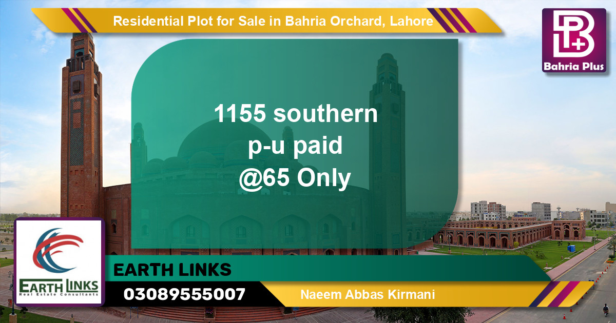 Residential Plot for Sale in Bahria Orchard, Lahore - (BP-144991)