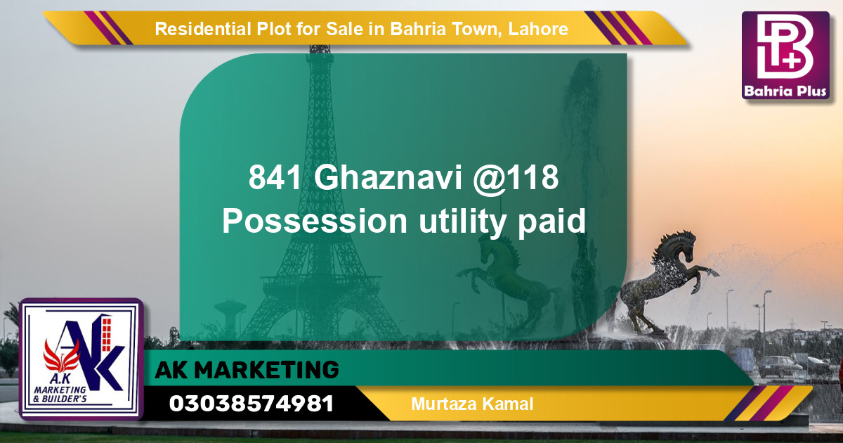 Residential Plot for Sale in Bahria Town, Lahore - (BP-145007)