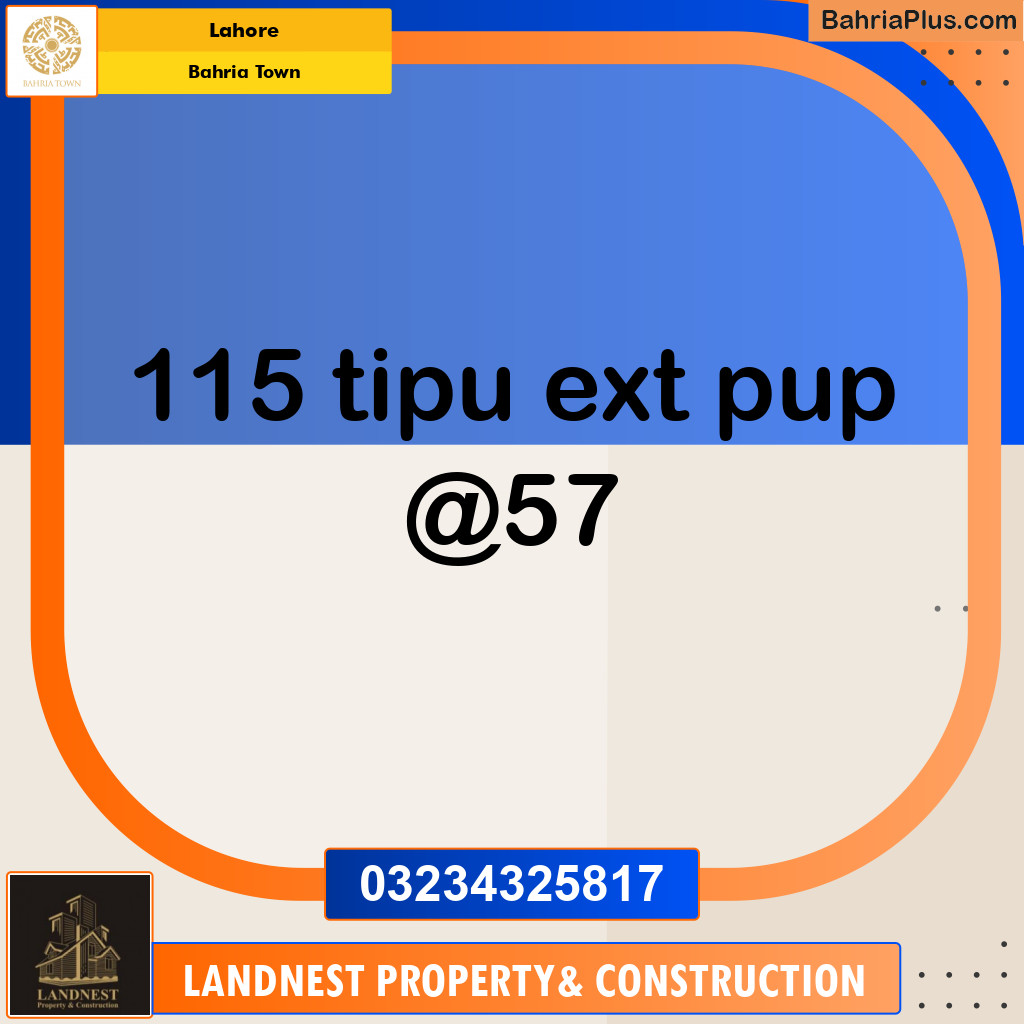 Residential Plot for Sale in Bahria Town, Lahore - (BP-145062)