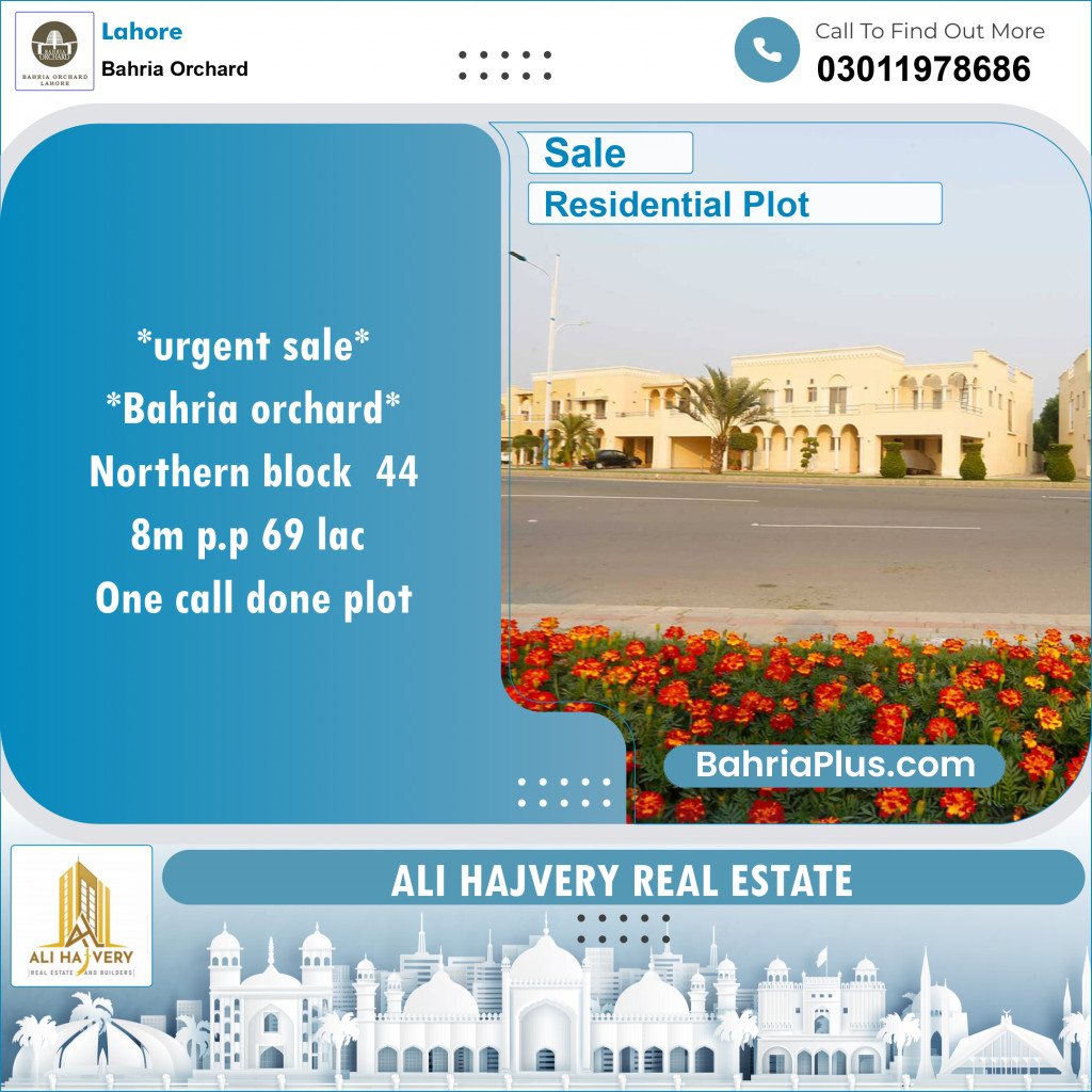 Residential Plot for Sale in Bahria Orchard, Lahore - (BP-145088)