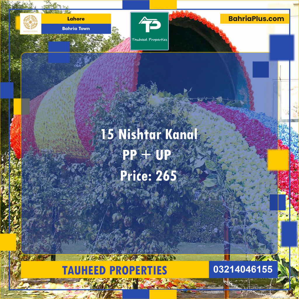 Residential Plot for Sale in Sector E - Nishtar Block -  Bahria Town, Lahore - (BP-145143)