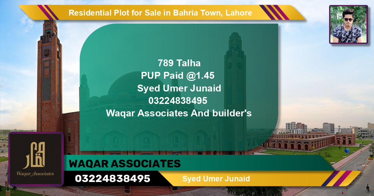 Residential Plot for Sale in Bahria Town, Lahore - (BP-145153)