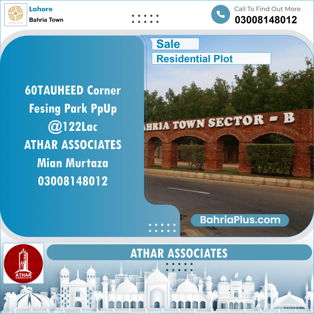 Residential Plot for Sale in Bahria Town, Lahore - (BP-145172)