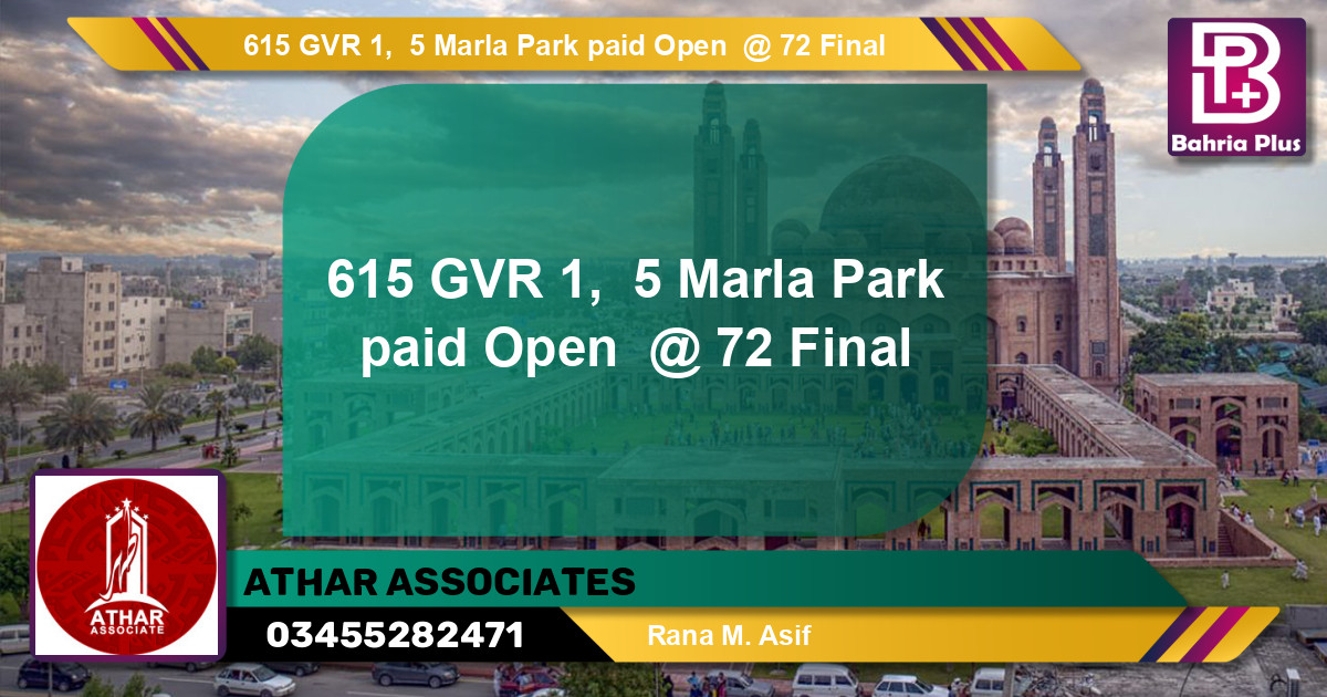 Residential Plot for Sale in Bahria Town, Lahore - (BP-145197)