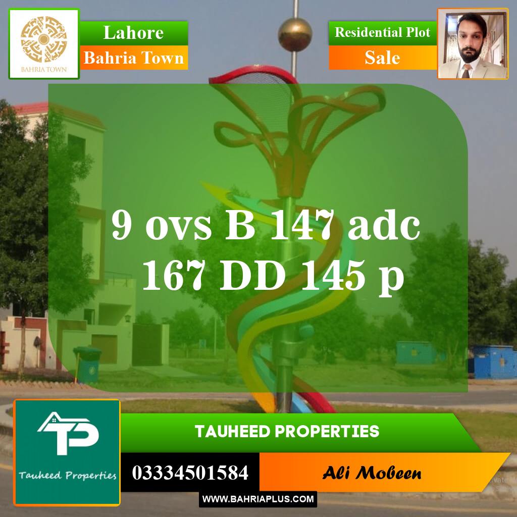 Residential Plot for Sale in Bahria Town, Lahore - (BP-145286)