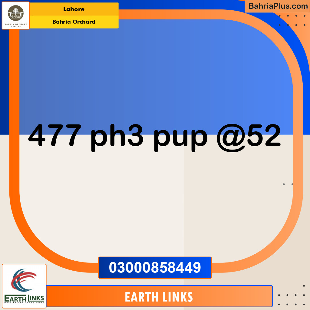 Residential Plot for Sale in Phase 3 -  Bahria Orchard, Lahore - (BP-145343)