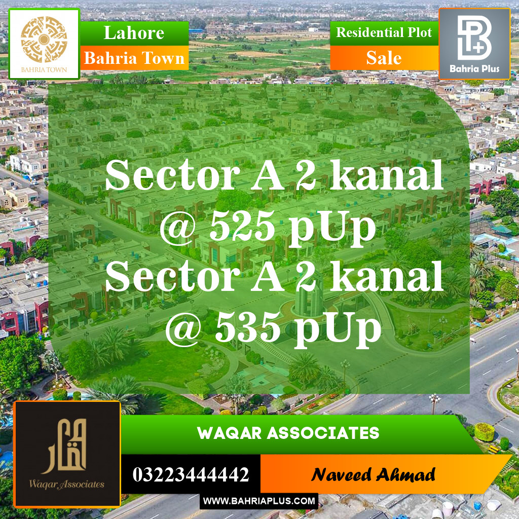 Residential Plot for Sale in Bahria Town, Lahore - (BP-145602)