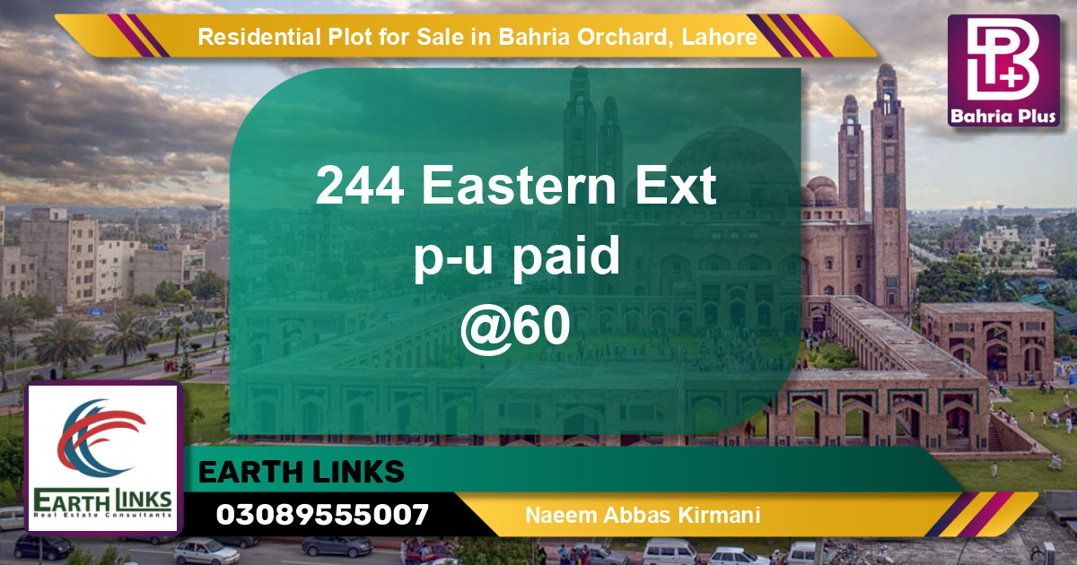 Residential Plot for Sale in Bahria Orchard, Lahore - (BP-145685)