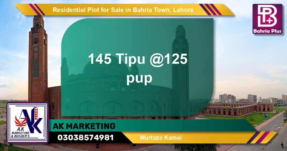 Residential Plot for Sale in Bahria Town, Lahore - (BP-145708)