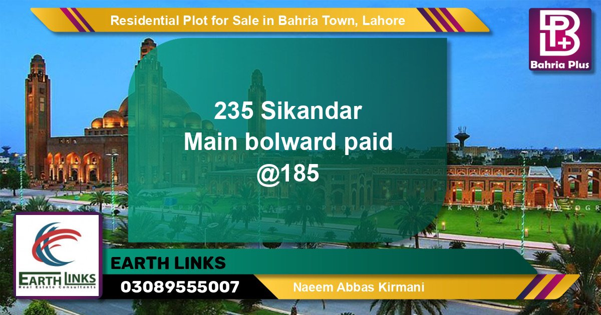 Residential Plot for Sale in Bahria Town, Lahore - (BP-145729)