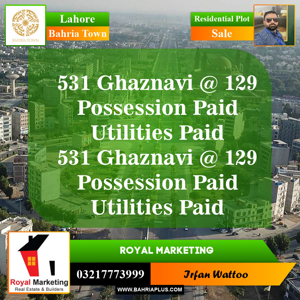 Residential Plot for Sale in Bahria Town, Lahore - (BP-145835)