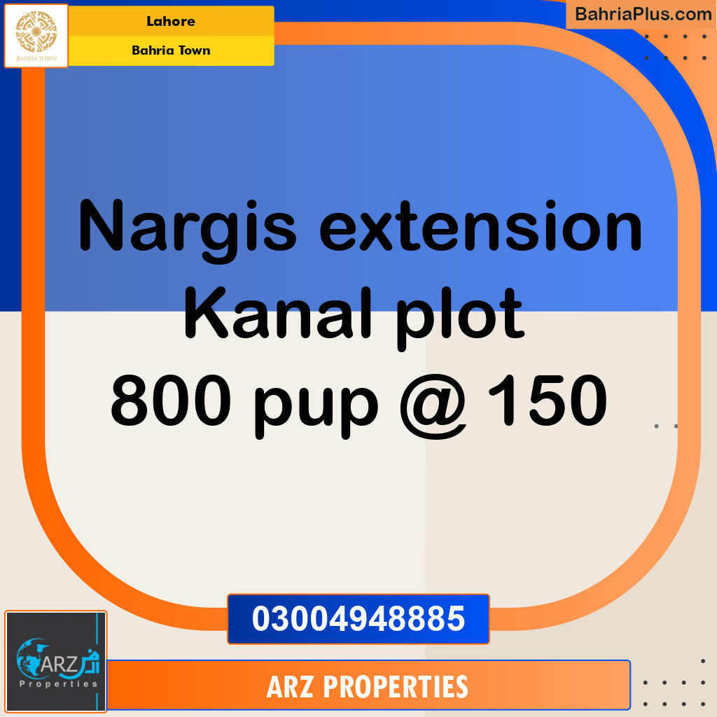Residential Plot for Sale in Bahria Town, Lahore - (BP-145848)