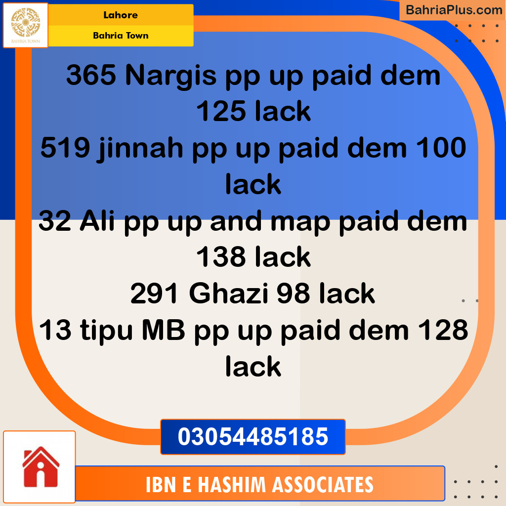 Residential Plot for Sale in Bahria Town, Lahore - (BP-145849)