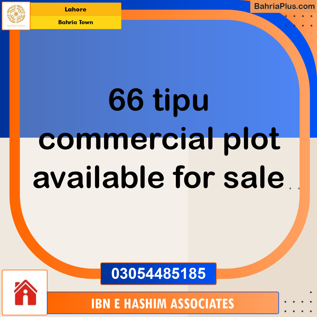 Commercial Plot for Sale in Bahria Town, Lahore - (BP-145879)