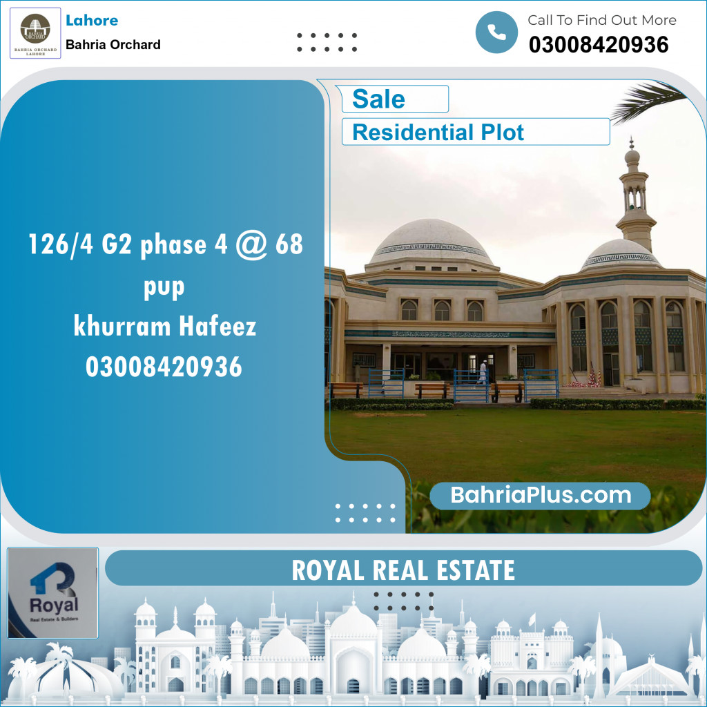 Residential Plot for Sale in Bahria Orchard, Lahore - (BP-145899)