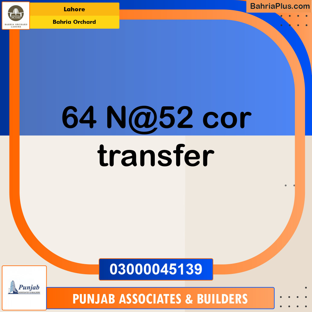 Residential Plot for Sale in Bahria Orchard, Lahore - (BP-145965)