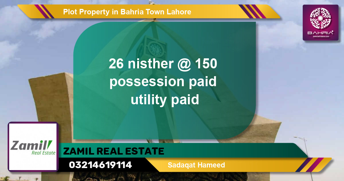 Residential Plot for Sale in Bahria Town, Lahore - (BP-14617)