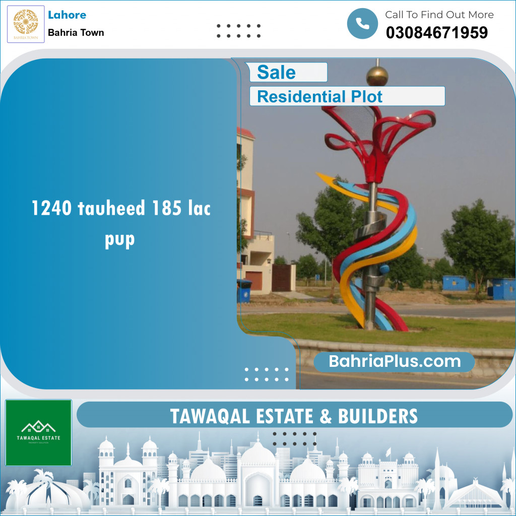 Residential Plot for Sale in Bahria Town, Lahore - (BP-146265)