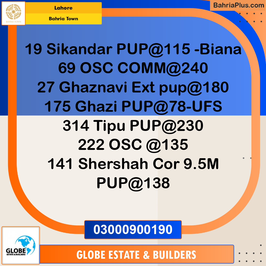 Residential Plot for Sale in Sector F - Sikander Block -  Bahria Town, Lahore - (BP-146282)