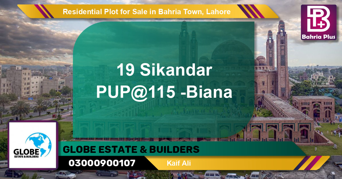 Residential Plot for Sale in Bahria Town, Lahore - (BP-146286)