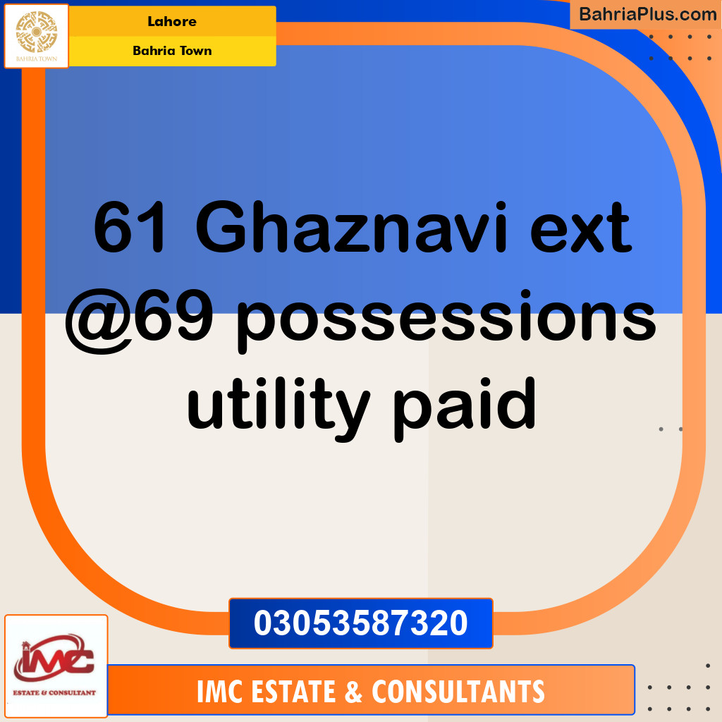 Residential Plot for Sale in Sector F - Ghaznavi Ext. Block -  Bahria Town, Lahore - (BP-146309)