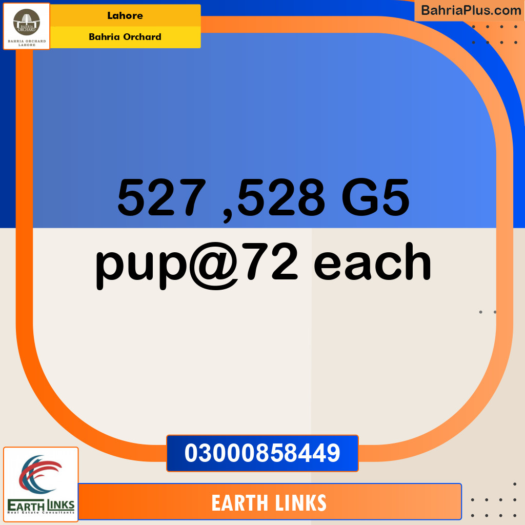 Residential Plot for Sale in Phase 4 - G5 Block -  Bahria Orchard, Lahore - (BP-146370)