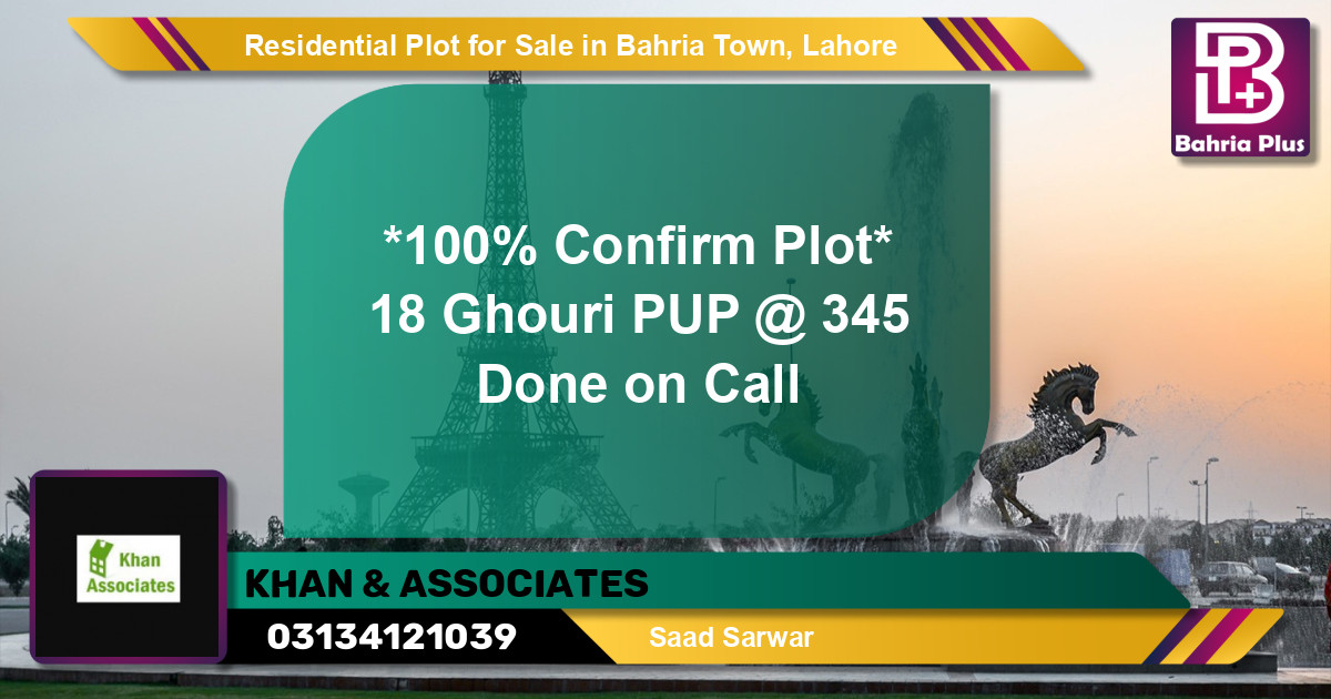 Residential Plot for Sale in Bahria Town, Lahore - (BP-146389)