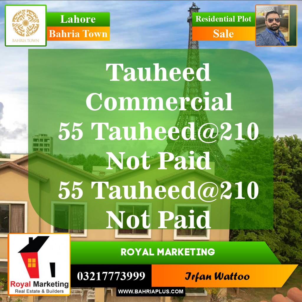 Residential Plot for Sale in Bahria Town, Lahore - (BP-146428)