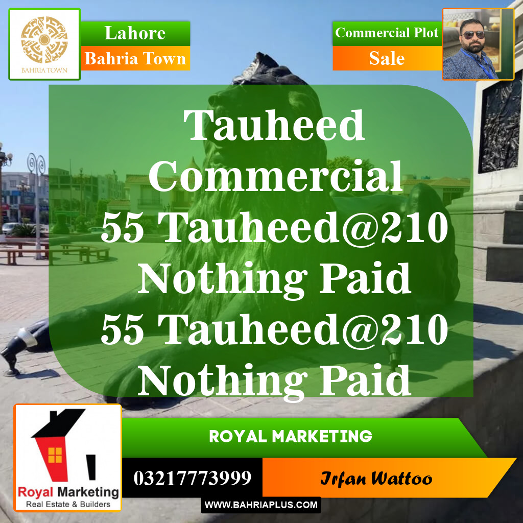 Commercial Plot for Sale in Bahria Town, Lahore - (BP-146429)