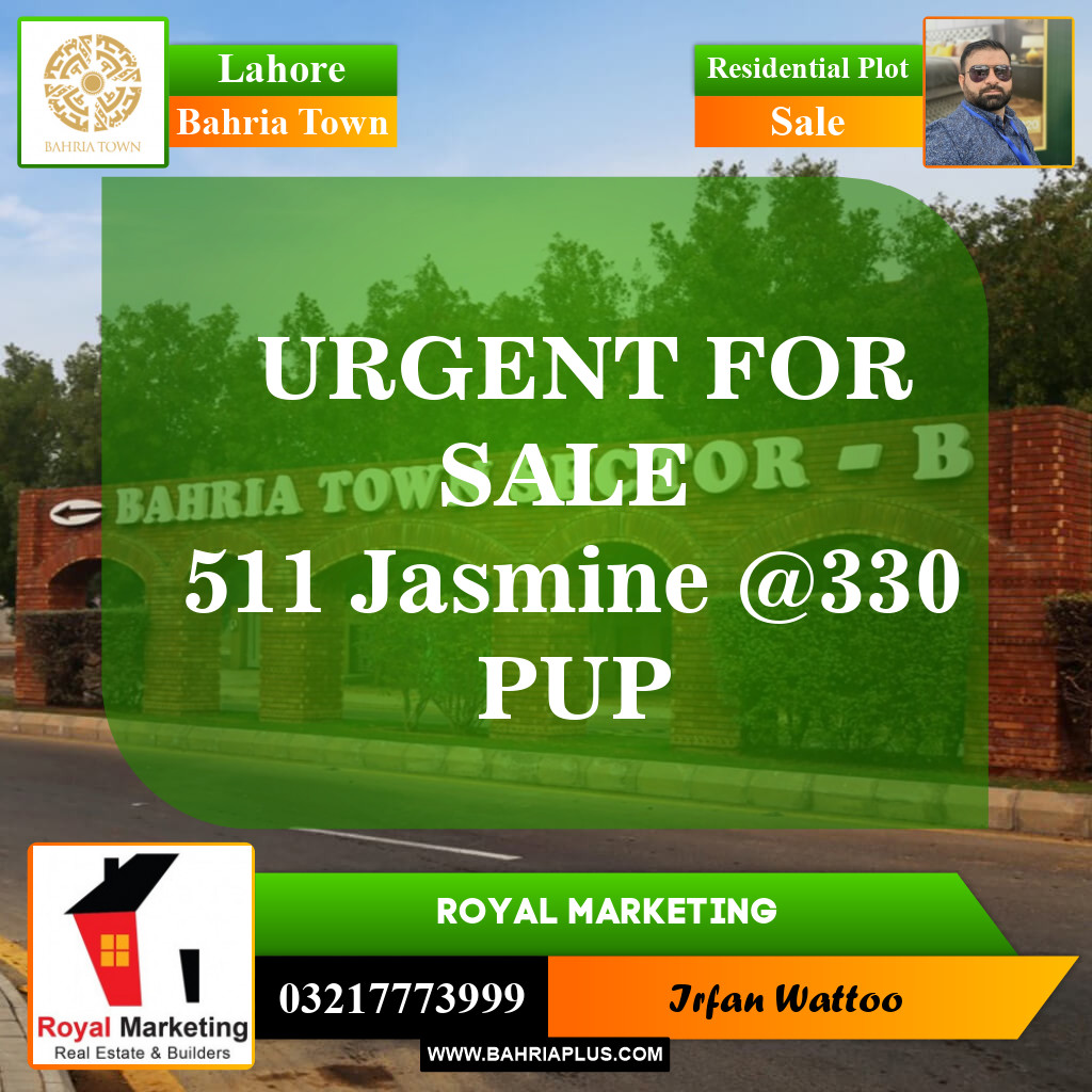 Residential Plot for Sale in Bahria Town, Lahore - (BP-146444)
