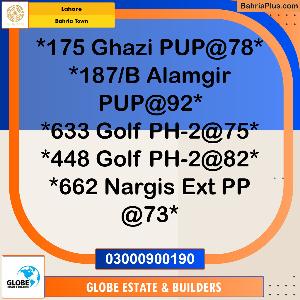 Residential Plot for Sale in Bahria Town, Lahore - (BP-146475)