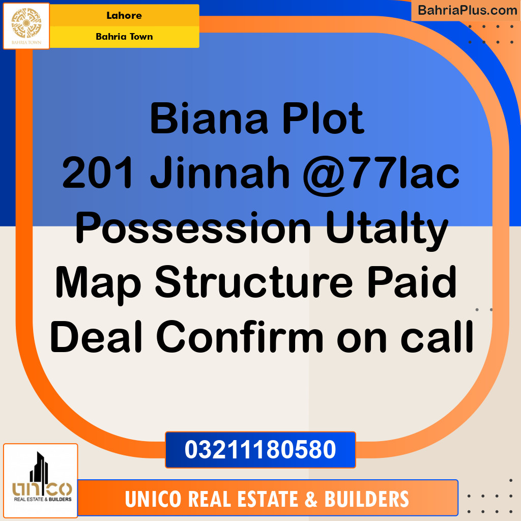 Residential Plot for Sale in Bahria Town, Lahore - (BP-146492)