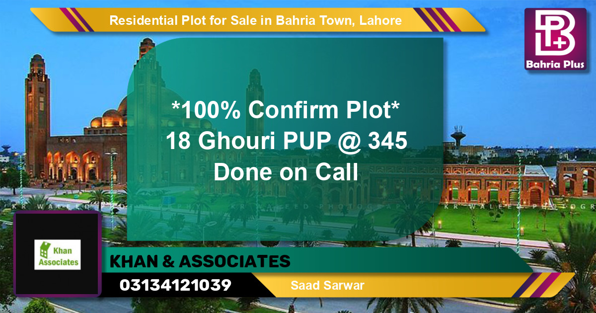 Residential Plot for Sale in Bahria Town, Lahore - (BP-146515)