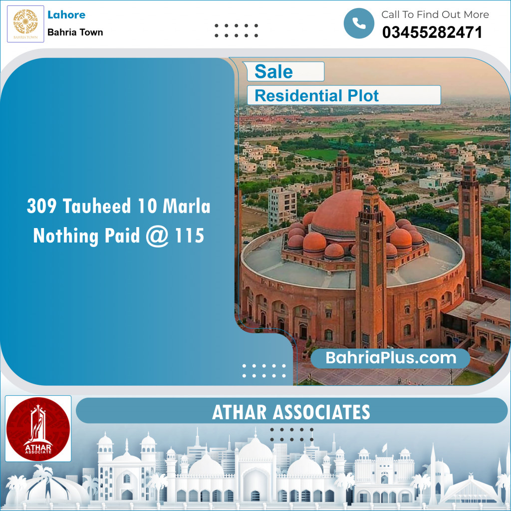 Residential Plot for Sale in Bahria Town, Lahore - (BP-146533)