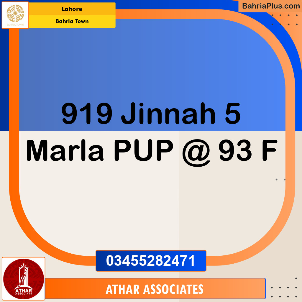 Residential Plot for Sale in Bahria Town, Lahore - (BP-146554)